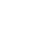A simple white logo featuring a circular shape with a vertical line intersecting it.